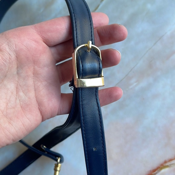 VINTAGE | Navy quilted shoulder bag - Picture 10 of 11